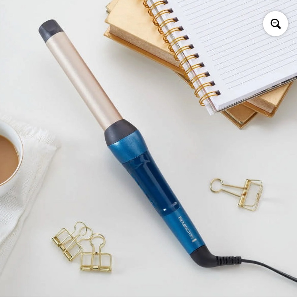 Remington Titanium Ceramic Curling Wand - Blue and Silver